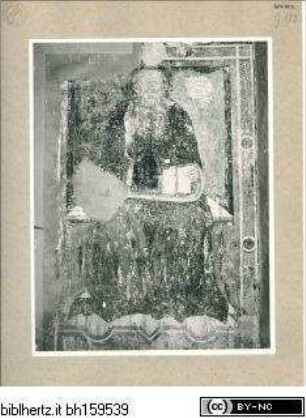Freskenfragmente mit Heiligendarstellungen, Heiliger Antonius Abbas (?)