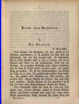Briefe eines Reisenden, 3