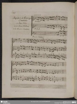 6.e Cantate: Jupiter et Europe