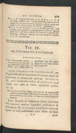 Tit. IV. De Iuramento Calumniae