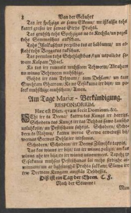 Am Tage Mariae-Verkündigung.