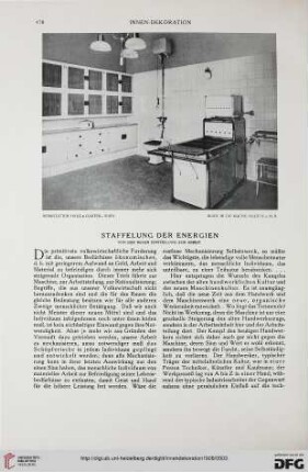 39: Staffelung der Energien : von der neuen Einstellung zur Arbeit