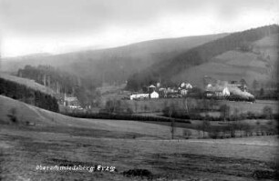 Eisenbahn oberhalb von Oberschmiedeberg : li. das Kehrer-Gut zur Oberschaar gehörend