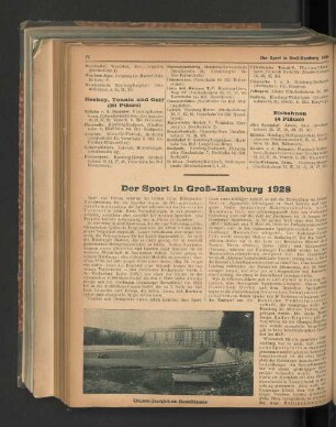 Der Sport in Groß-Hamburg 1928