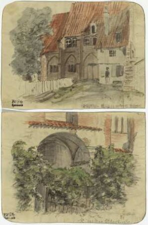 Burgkloster in Lübeck, Burgkloster - Eingang von der kleinen Burgstraße, Burgkirche - Durchgang