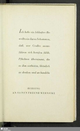 Behring an seinen Freund Wernicke