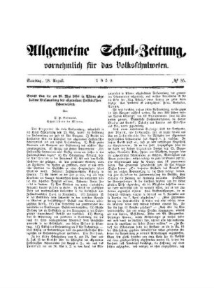 Bericht über die am 26. Mai 1858 in Altona abgehaltene Versammlung des allgemeinen Holsteinischen Lehrervereins