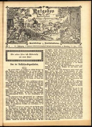 Ausgabe vom Sonntag, den 10. Januar 1904.