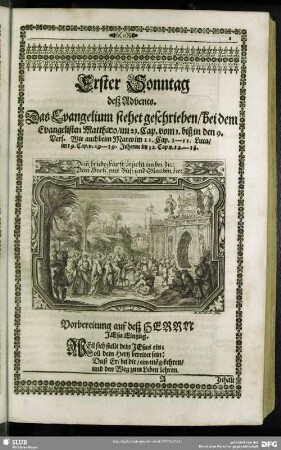 [Erster Teil, Sonntägliche Evangelien]