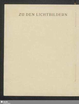 Zu den Lichtbildern