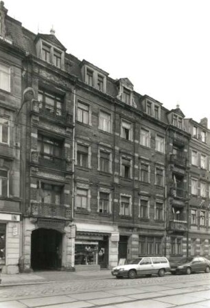Dresden-Neustadt, Fritz-Reuter-Straße 6. Wohnhaus mit Laden (um 1900)
