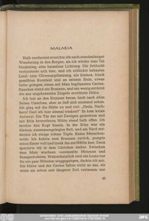 Malaria