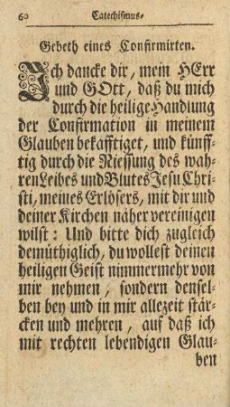 Gebeth eines Confirmirten