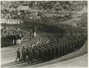 Eröffnungsveranstaltung der Olympischen Spiele in Rom. Einmarsch der sowjetischen Mannschaft.