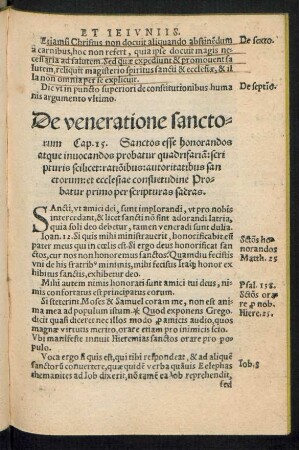 De veneratione sanctorum Cap. 15.