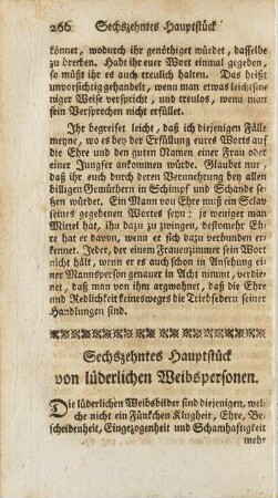 Sechszehntes Hauptstück von lüderlichen Weibspersonen