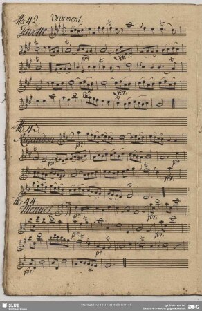 42. Anonymus, Gavottes, A-Dur