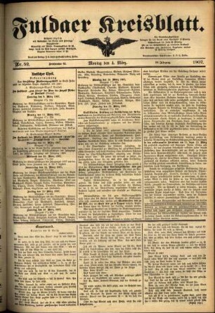Ausgabe vom Montag, den 04. März 1907.