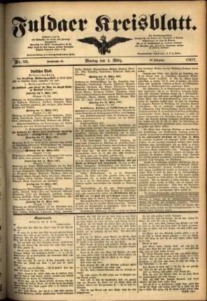 Ausgabe vom Montag, den 04. März 1907.