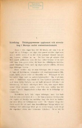 Svenska pressens historia till statshvälfningen 1772