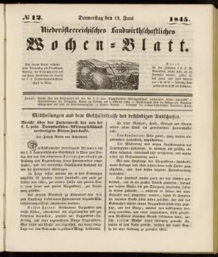 No 12. Donnerstag den 19. Juni 1845