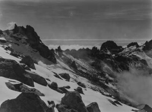 Mount-Kenya-Massiv : Blick über einige Gipfel des Mount-Kenya-Massivs