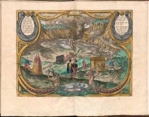 Mirabilium Sulphureorum Montium Apud Puteolos (campos Flegreos Plin. Vulcani forum Strabo Vulgo nunc solfatariam vocant Neapolitani) genuina accuratissimaque ad Vivum depicta representatio