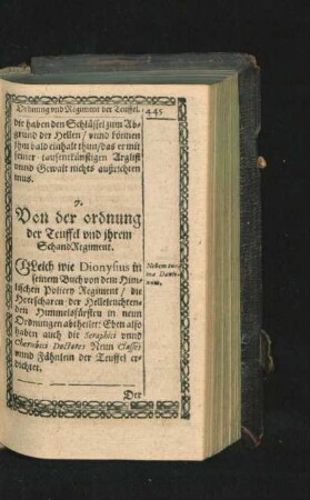 7. Von der ordnung der Teuffel und ihrem Schand Regiment.