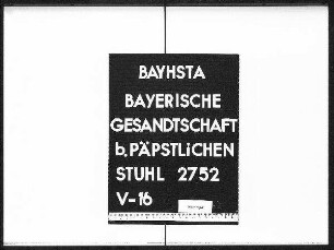 Der Eintritt in päpstlichen Militärdiensten stehender bayerischer Staatsangehöriger in das argentinische Heer