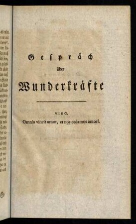 127-150, Gespraech ueber Wunderkraefte