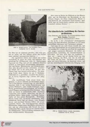 14: Die künstlerische Ausbildung des Gartenarchitekten : eine Äußerung zum Vortrage des Gartenarchitekten Herrn Reinh. Hoemann, Düsseldorf; [und Erwiderung von Hoemann]
