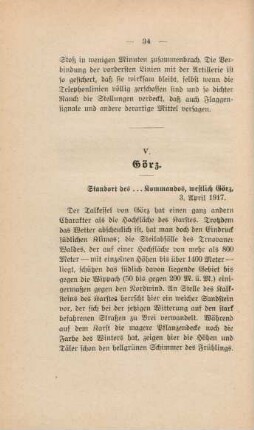 V. Görz.