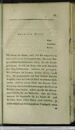 Dritter Brief. Wyk, Zuyrestein. Betuwe