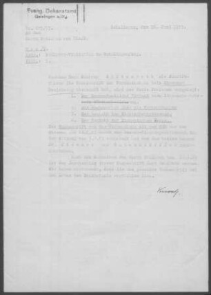 Geislingen/Steige Gesamtgemeinde: Visitation und Kirchenbezirkstag 1953