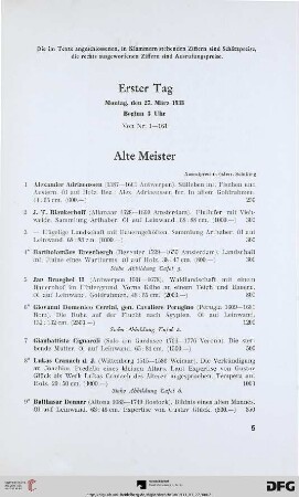 Alte Meister (Nr. 1-45)
