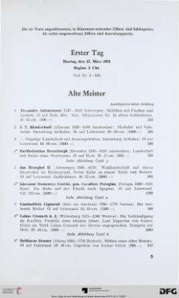 Alte Meister (Nr. 1-45)
