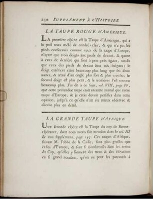 La Grande Taupe D'Amérique.