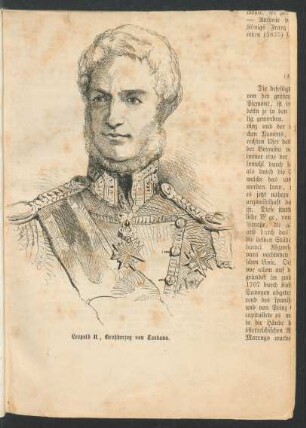 Tafel: Leopold II., Großherzog von Toskana.