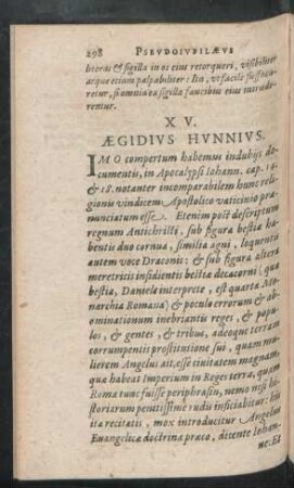 XV. Aegidius Hunnius