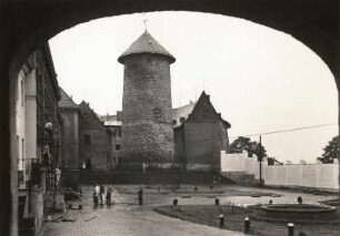 Voigtsberg bei Oelsnitz im Vogtland. Schloss (12. Jh.) und Schlossturm