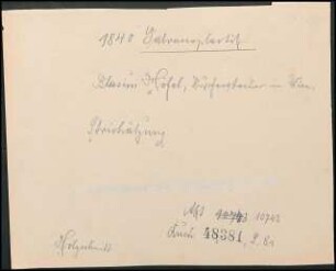 Blasius Höfel, Kupferstecher in Wien, Strichätzung