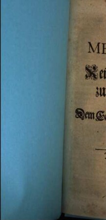 Memoriale, An die Reichs-Versammlung zu Regenspurg