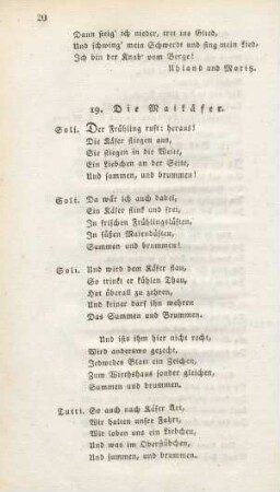 19. Die Maikäfer