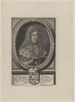 Bildnis des Fridericus Tertius, Marchio Brandenburgus