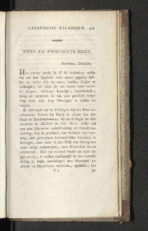 Twee- en- twintigste Brief.