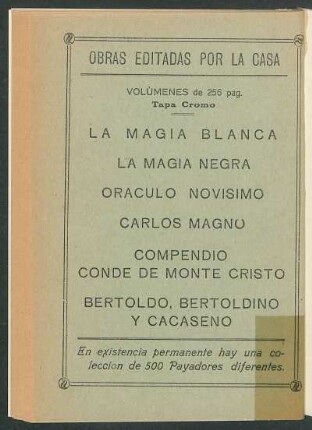 Obras editadas por la casa