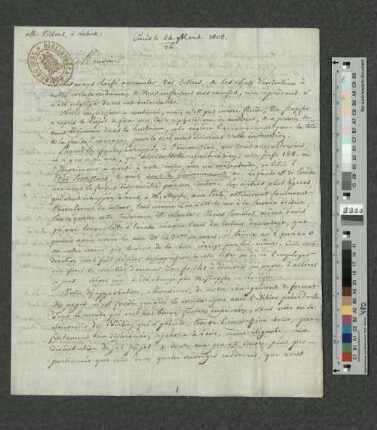 Brief an Charles de Villers