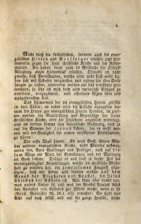 Antwort auf das Hirtenwort der 24 evangel. Geistlichen der Diözese Nürnberg