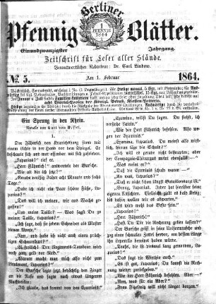 No. 5, Am 1. Februar 1864