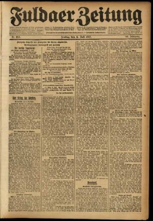 Ausgabe vom Freitag, den 06. Juli 1917.